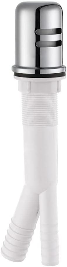Design House 522946 Dish Washer Air Gap with Cover, Prevent Drain Water Back Up, Polished Chrome