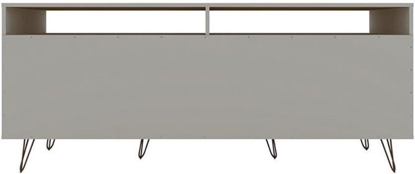 Rockefeller 62.99 TV Stand with Metal Legs and 2 Drawers