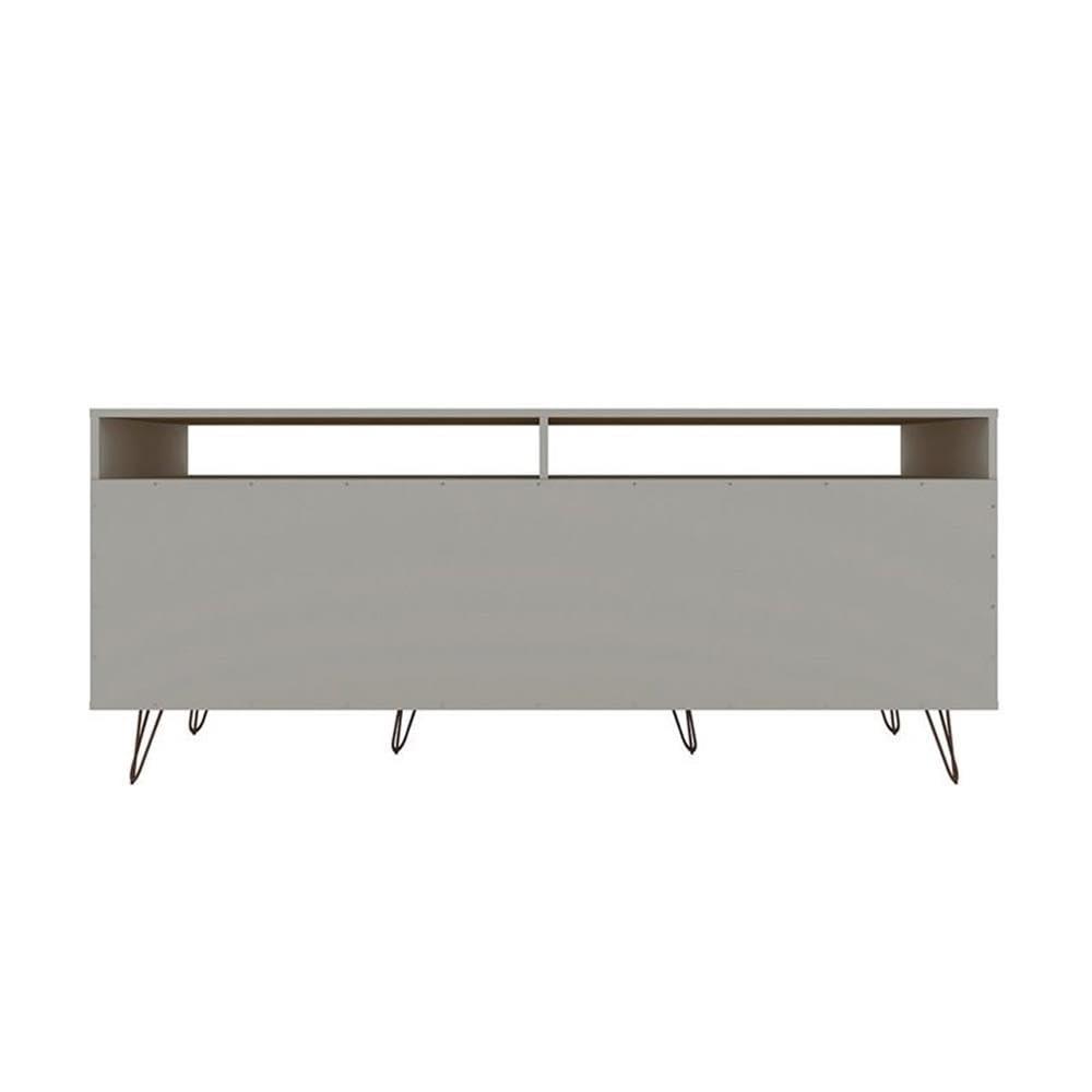 Rockefeller 62.99 TV Stand with Metal Legs and 2 Drawers