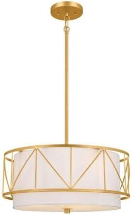 52075CLG-Kichler Lighting-Birkleigh - 3 Light Convertible Semi-Flush Mount In Art Deco Style-9.5 Inches Tall-Classic Gold Finish