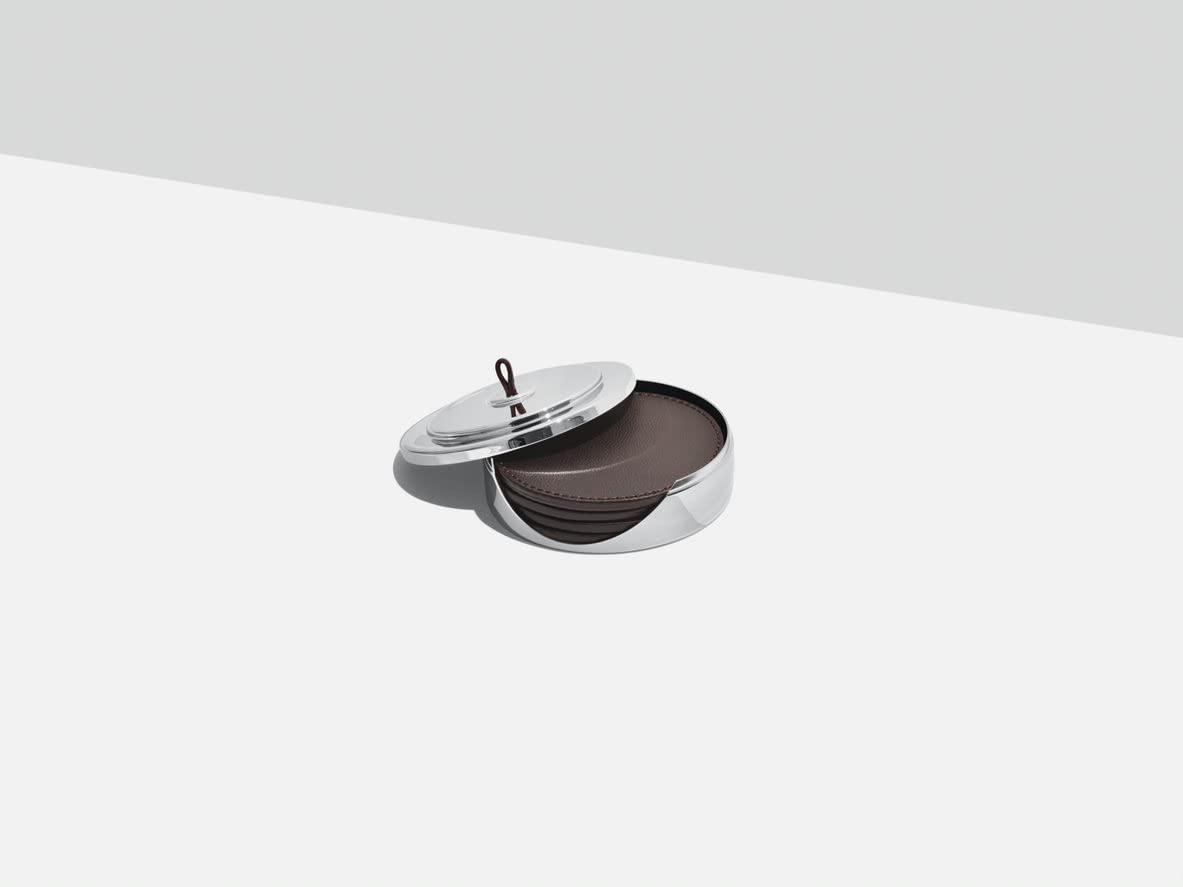 Georg Jensen Manhattan Coaster Set with Holder | Wayfair