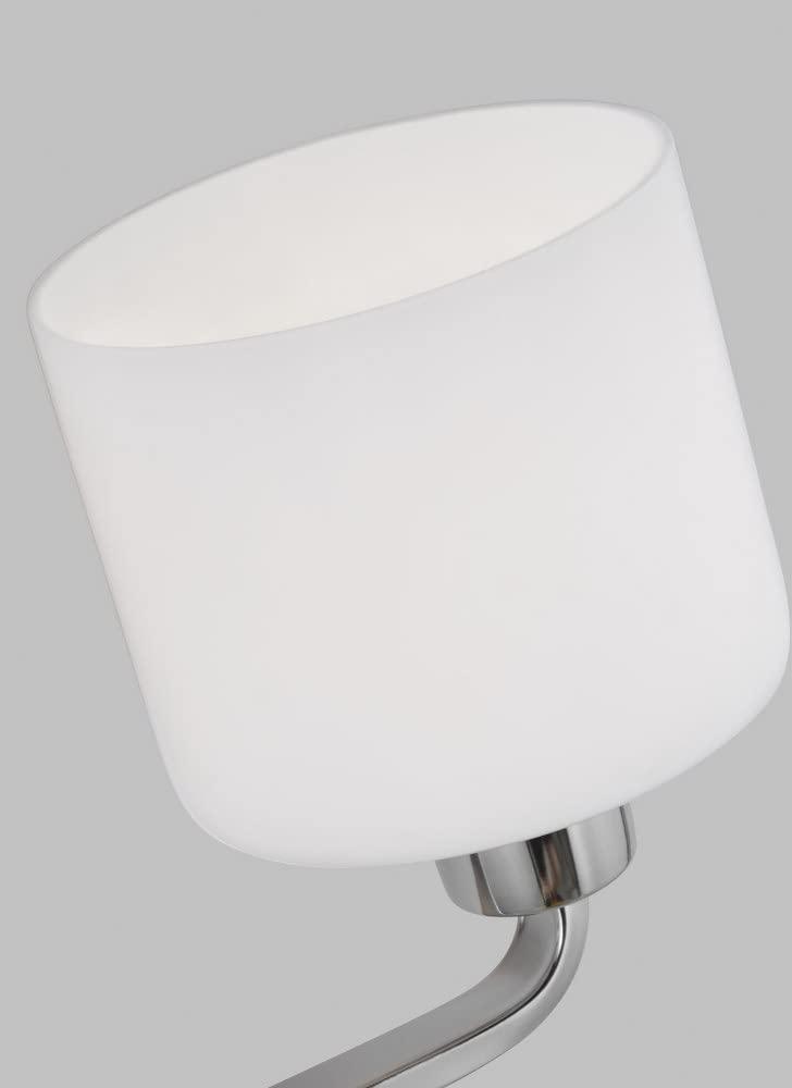 Canfield 3-Light Brushed Nickel Vanity Wall Light with Etched Glass