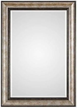 Uttermost Shefford Silver and Bronze 31" x 43" Rectangular Wall Mirror