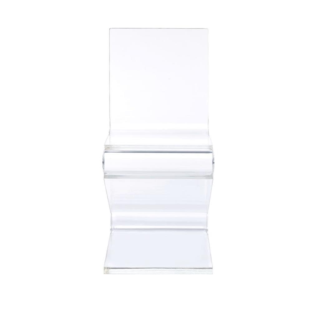 Peek Acrylic Z Chair Clear - Picket House Furnishings: Modern Plexiglass Armless Chair, No Cushion