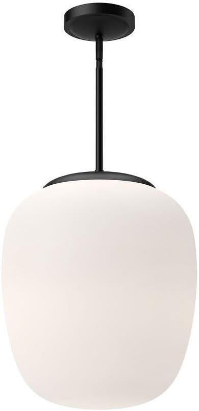 Holden Single Light Glass Steel Pendant