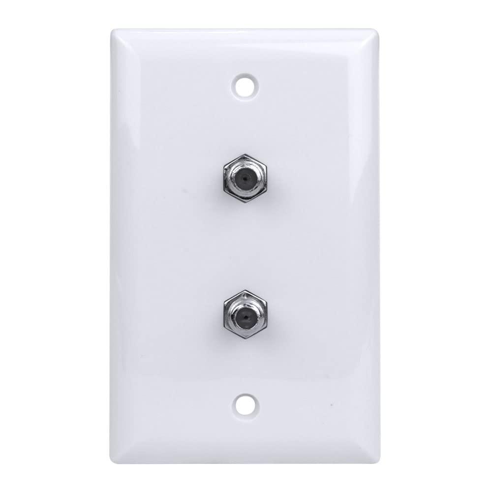 Skywalker Signature Series, Wall Plate W/Dual F-81, White