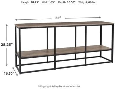 Signature Design by Ashley Contemporary Donnesta 65" TV Stand  Gray/Black