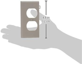 White Nylon 2-Port Duplex Receptacle Wall Plate