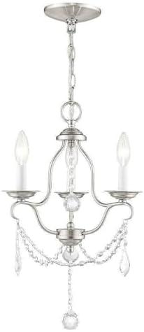 Livex Lighting Chesterfield 3 - Light Chandelier in  Brushed Nickel