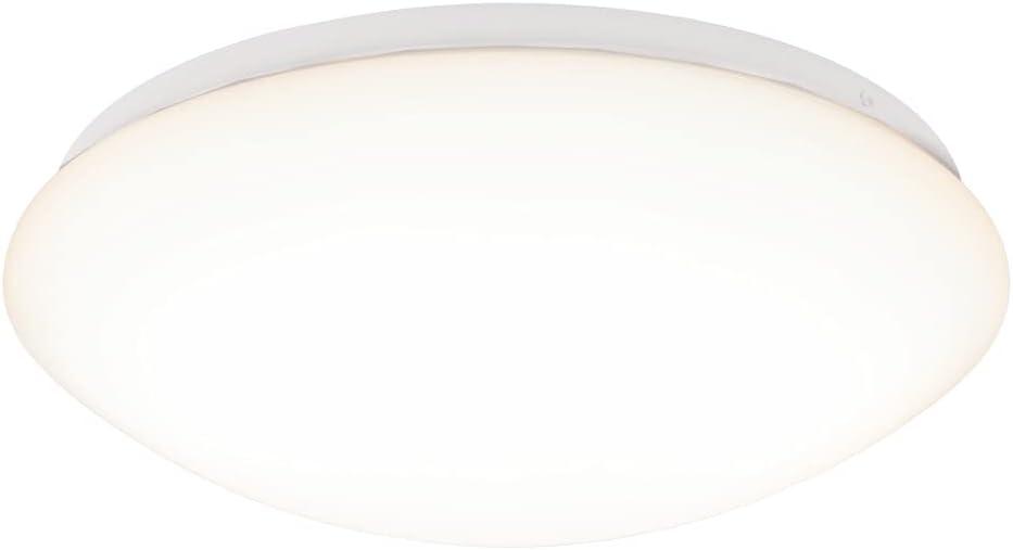 Maxxima 14 in. LED Flush Mount Ceiling Mushroom Light Fixture - Indoor Dimmable Dome Light, 3000K Warm White, 1600 Lumens, Ideal for Bedroom, Kitchen, and Entryway