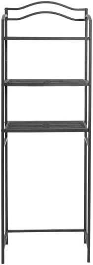 3-Tier Metal Over the Toilet Bathroom Storage Shelf, Gray