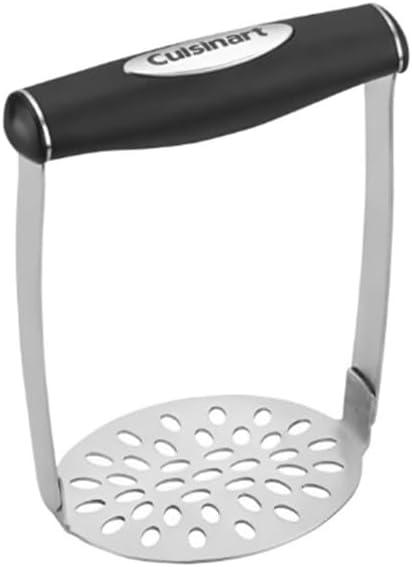 Black Stainless Steel Soft-Grip Potato Masher