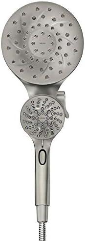 Nickel Multi-Head Handheld Rain Shower with Magnetic Dock