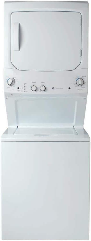 GE Appliances 3.8 cu. ft. Washer and 5.9 cu. ft. Electric Dryer Laundry Center GUD27ESSMWW