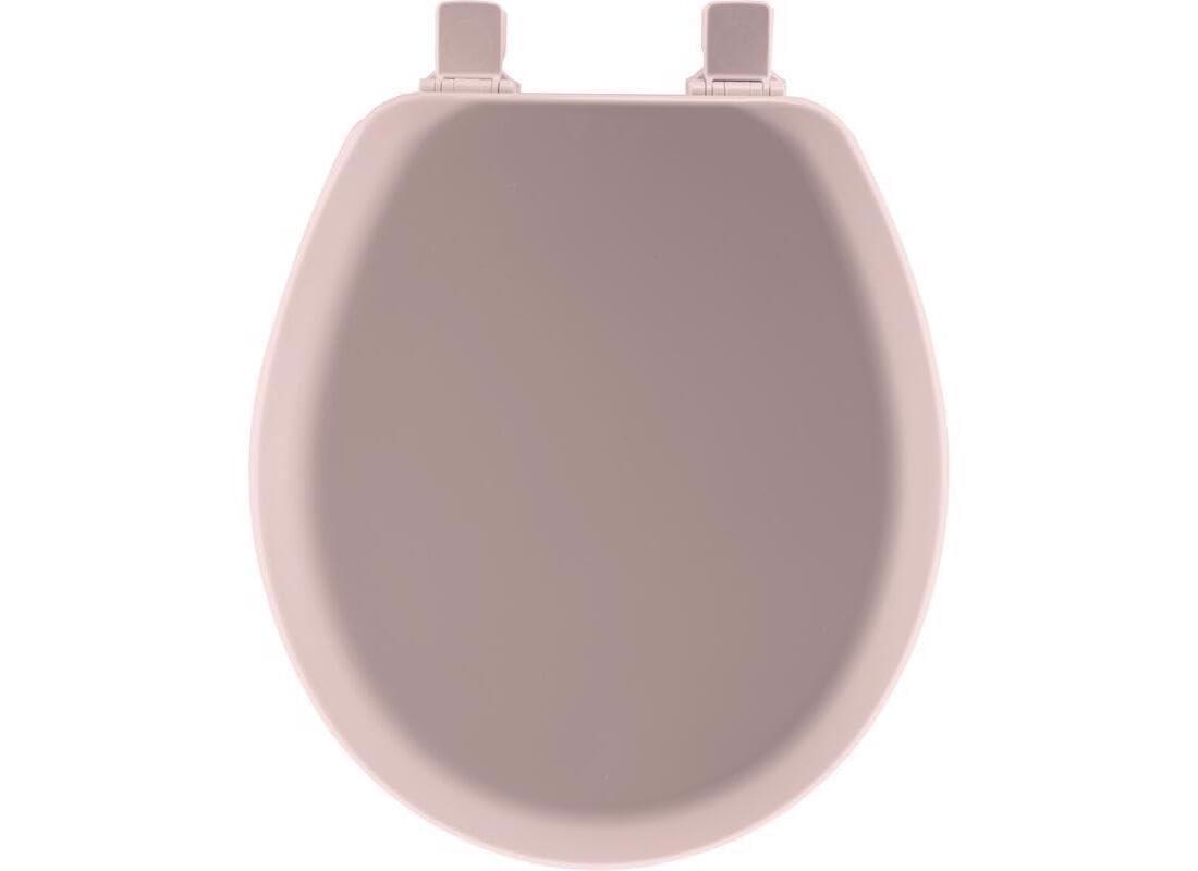 Cameron 41EC Wood Toilet Seat, Never Loosens and Easily Removes for Cleaning, ROUND