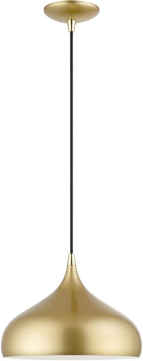 Livex Lighting Amador 1 - Light Pendant in Soft Gold/Polished Brass