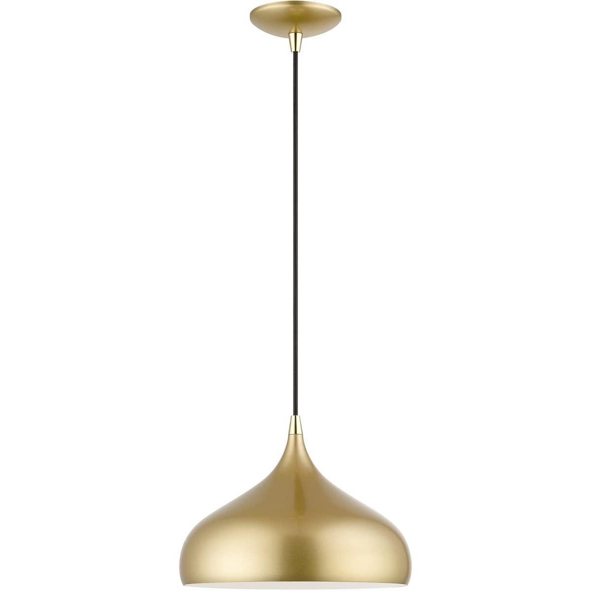 Livex Lighting Amador 1 - Light Pendant in  Soft Gold/Polished Brass
