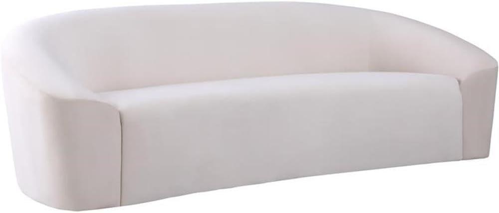 Meridian Furniture Riley Cream Velvet Sofa