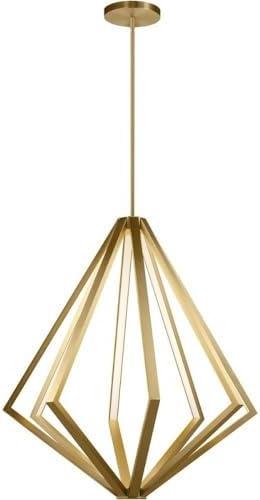 8-Light LED Gold Diamond LED Chandelier With Silicone Diffusers