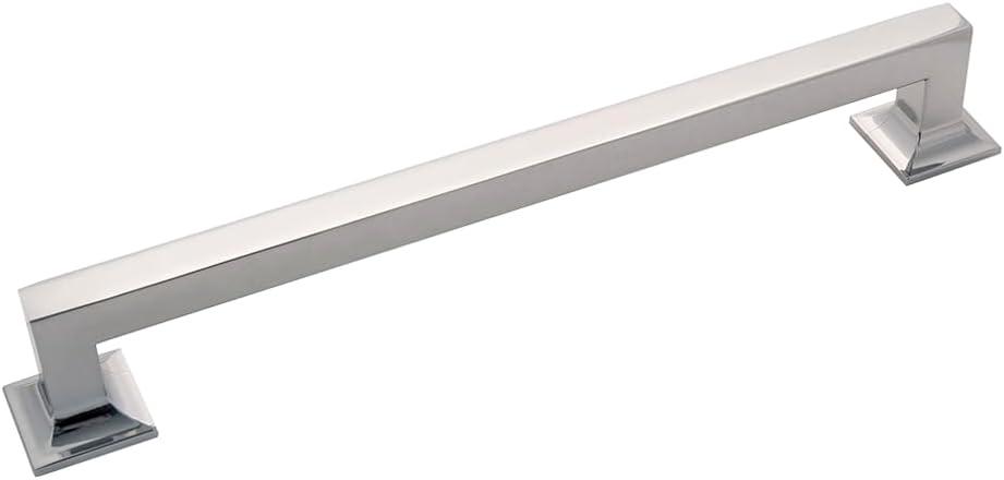 Polished Nickel 10-inch Modern Cabinet Handle with Mounting Hardware