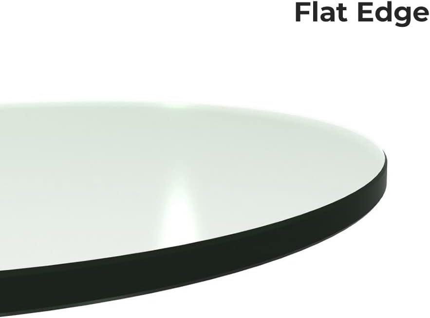 Elegant 32" Round Clear Tempered Glass Dining Table