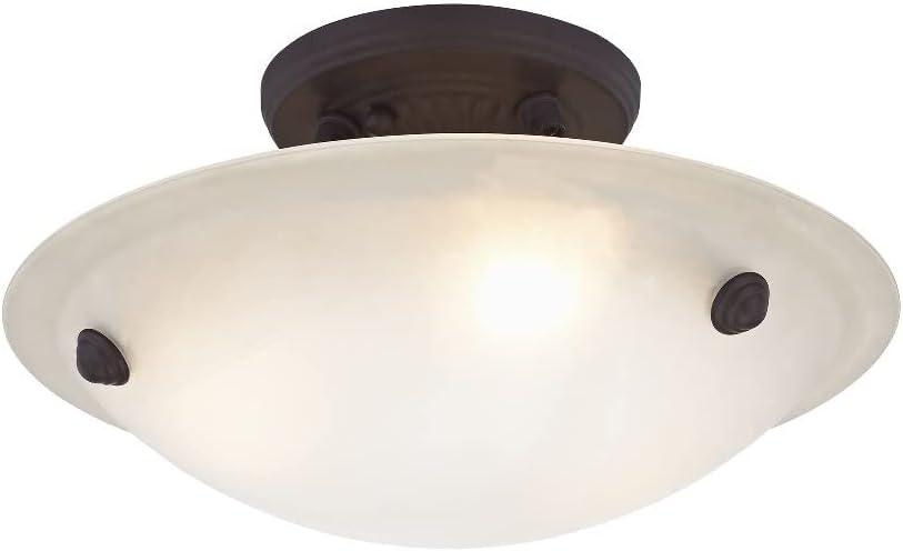 Livex Lighting - Oasis - 3 Light Semi-Flush Mount in Contemporary Style - 12