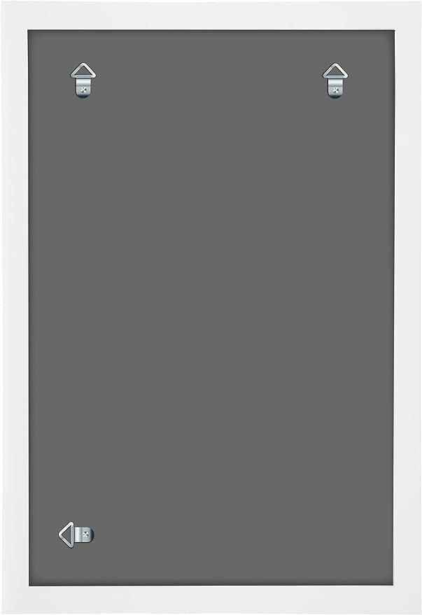 Gallery Solutions 20"x30" White Wood Wall Mount Poster with Hanging Frame - White