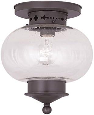 Livex Lighting Harbor 1 - Light Flush Mount in  Bronze
