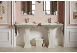Memoirs® Stately Pedestal/Console Table Bathroom Sink Basin with Single Faucet-hole Drilling