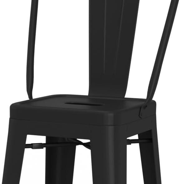 Simpli Home Fletcher Counter Stool with Metal Frame (Set of 2)