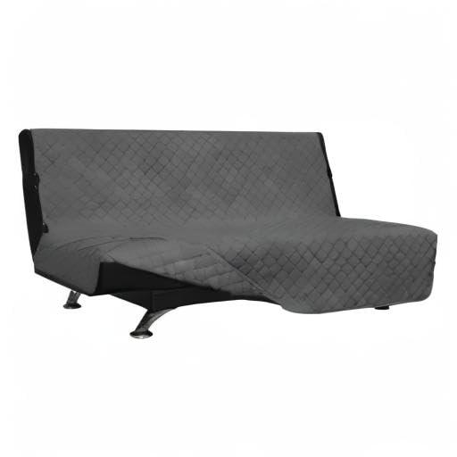 Easy-Going Futon Reversible Sofa Slipcover Water Resistant Couch Cover(Futon, Gray/Light Gray)