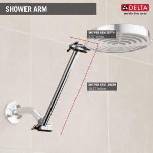 Chrome Adjustable 12-Inch Shower Arm Extension