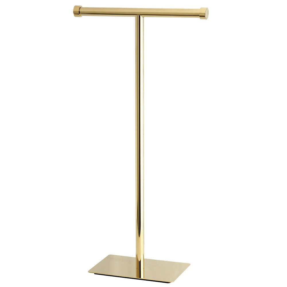Kingston Brass Cc810 Claremont Free Standing Euro Toilet Paper Holder - Brass