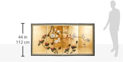 Oriental Furniture Love Birds on Traditional Gold Leaf