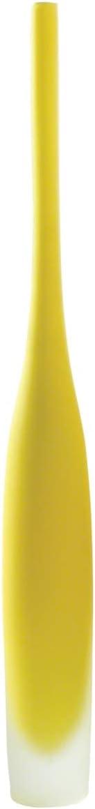 Small Citron Frosted Glass Spire Bottle