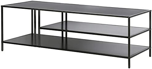 Evelyn&Zoe Cortland 48" Wide Rectangular Coffee Table in Gunmetal Gray