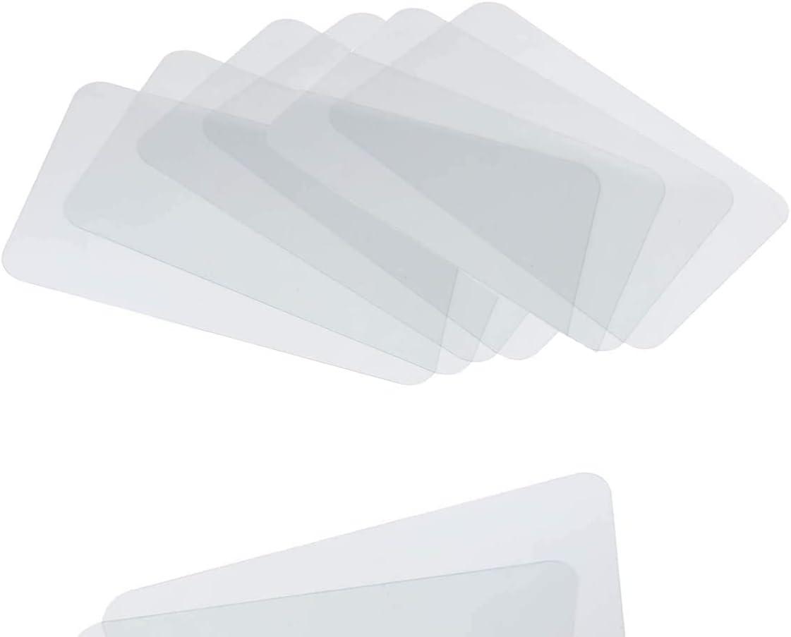 CraftyCrocodile Clear Plastic Placemats Set of 6 - 18x12"