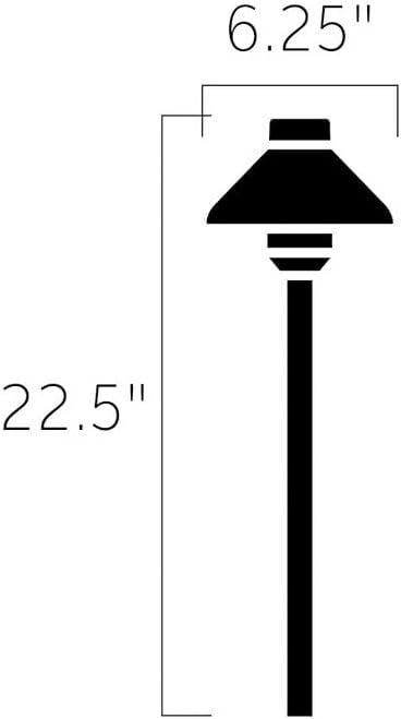 Kichler Stepped Dome 22 1/2"H Textured Bronze LED Low Voltage Path Light