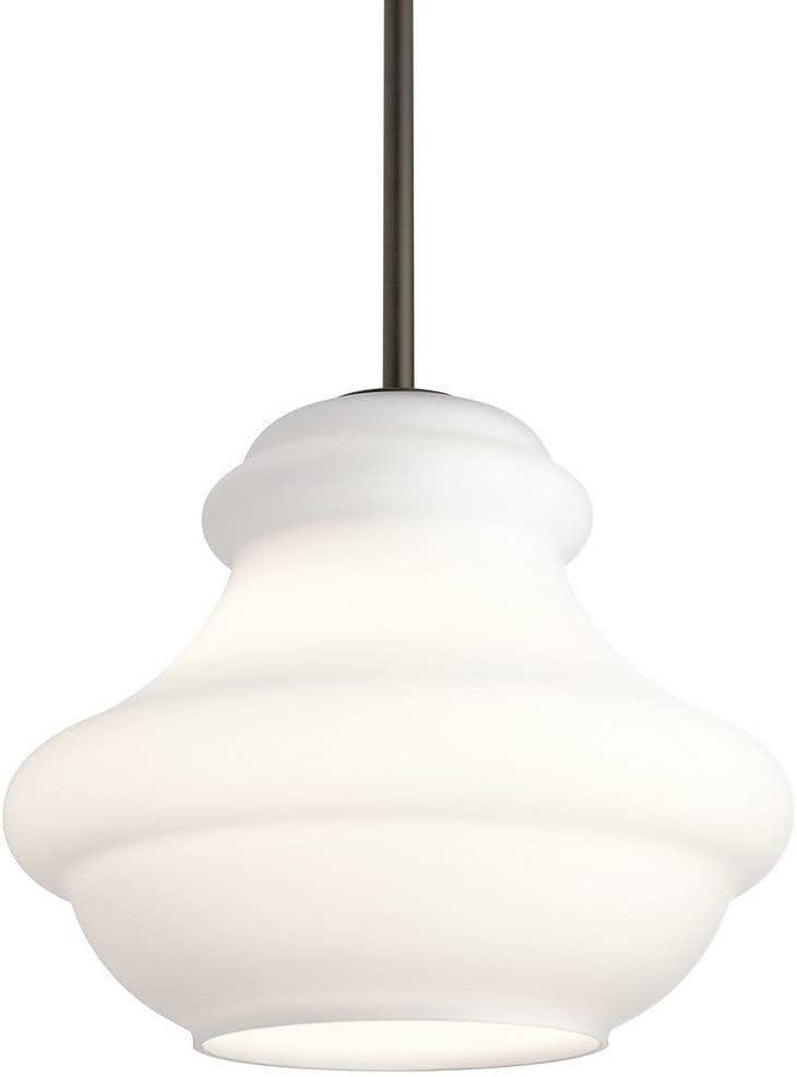 Everly 10.25" Schoolhouse Pendant in Brushed Nickel with Clear Glass