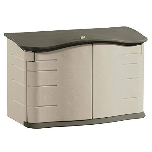 Rubbermaid 4 ft. W x 2 ft. D Plastic Horizontal Garbage Shed
