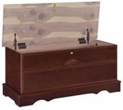 Bowery Hill Rectangular Traditional Wood Cedar Chest in Brown