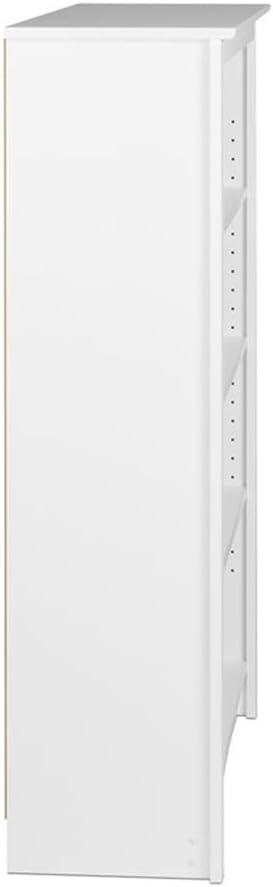 Home Office 4-Shelf Standard Bookcase, 31.5 in. W x 48 in. H x 13 in. D, White