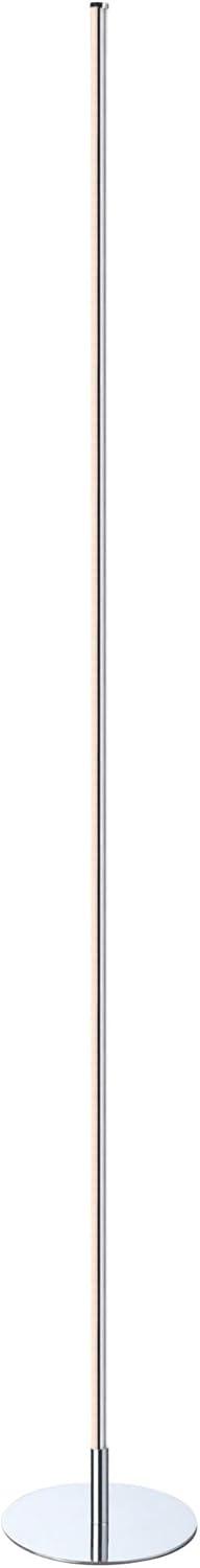 Iris 59.5" Chrome Polished Steel Modern Arc Floor Lamp