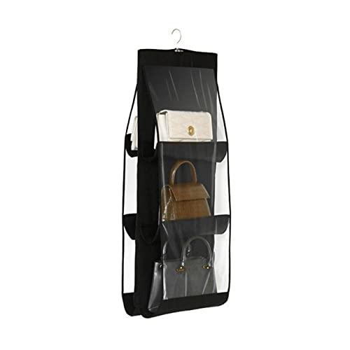 Gray Polyester Pull Down Hanging Closet Caddy