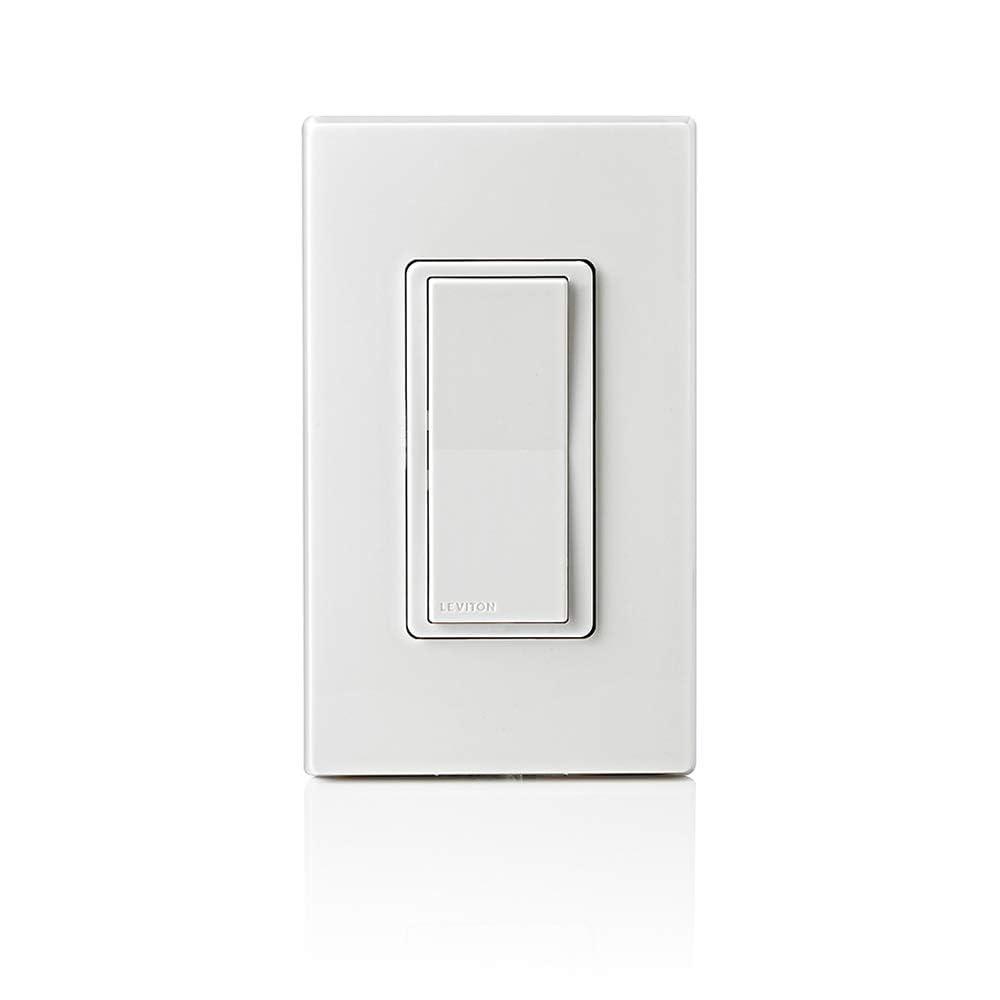 Leviton Manufacturing 3009173 Decora Smart Anywhere Single Pole or 3-Way WiFi Switch, White