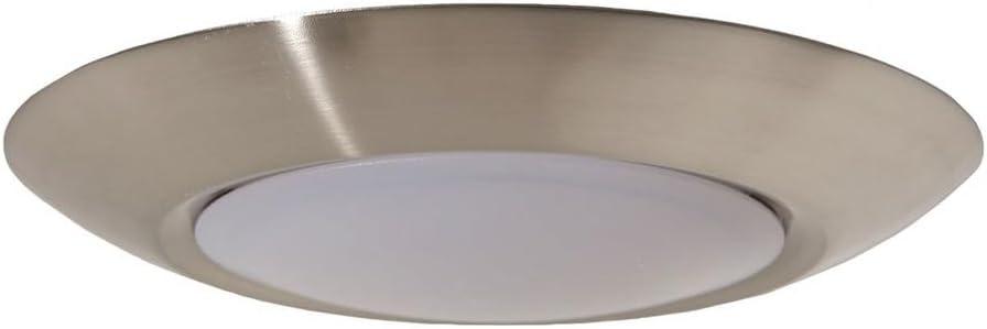 Craftmade X9006-Led Led Flushmount 6" Wide Led Flush Mount Ceiling Fixture - Nickel