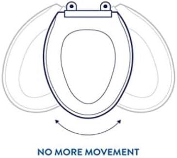 Croydex Steven Brown Artwork 19in Round Wood Toilet Seat, Colorful Giraffes Design