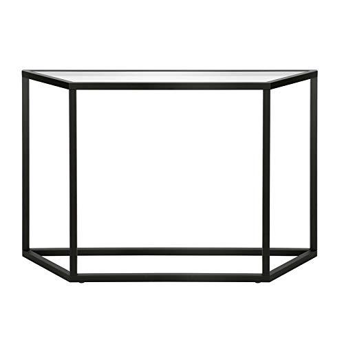 Evelyn&Zoe Levi 44" Wide Trapezoid Console Table, Blackened Bronze