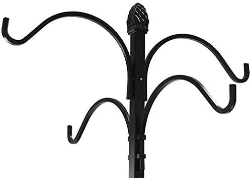 Panacea 84691 84" High Steel Black 4-Way Shepherd's Hook