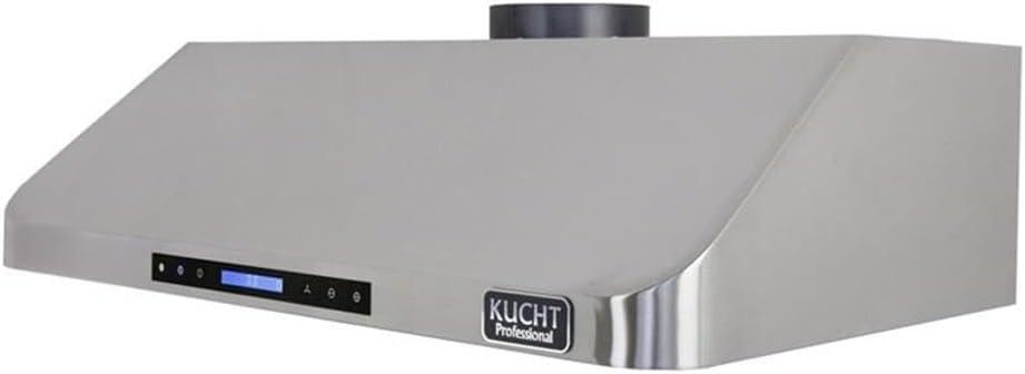 Kucht 36" Stainless Steel 900 CFM Ducted (Vented) Under Cabinet Range Hood with Baffle Filter